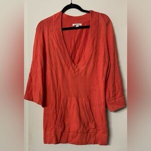 Women's Oversized Orange Sweater